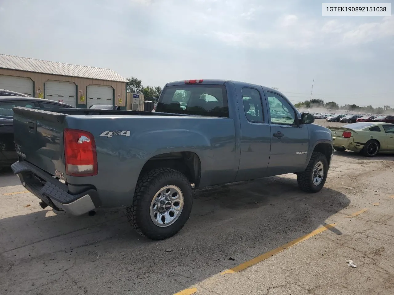 2009 GMC Sierra K1500 VIN: 1GTEK19089Z151038 Lot: 69612424