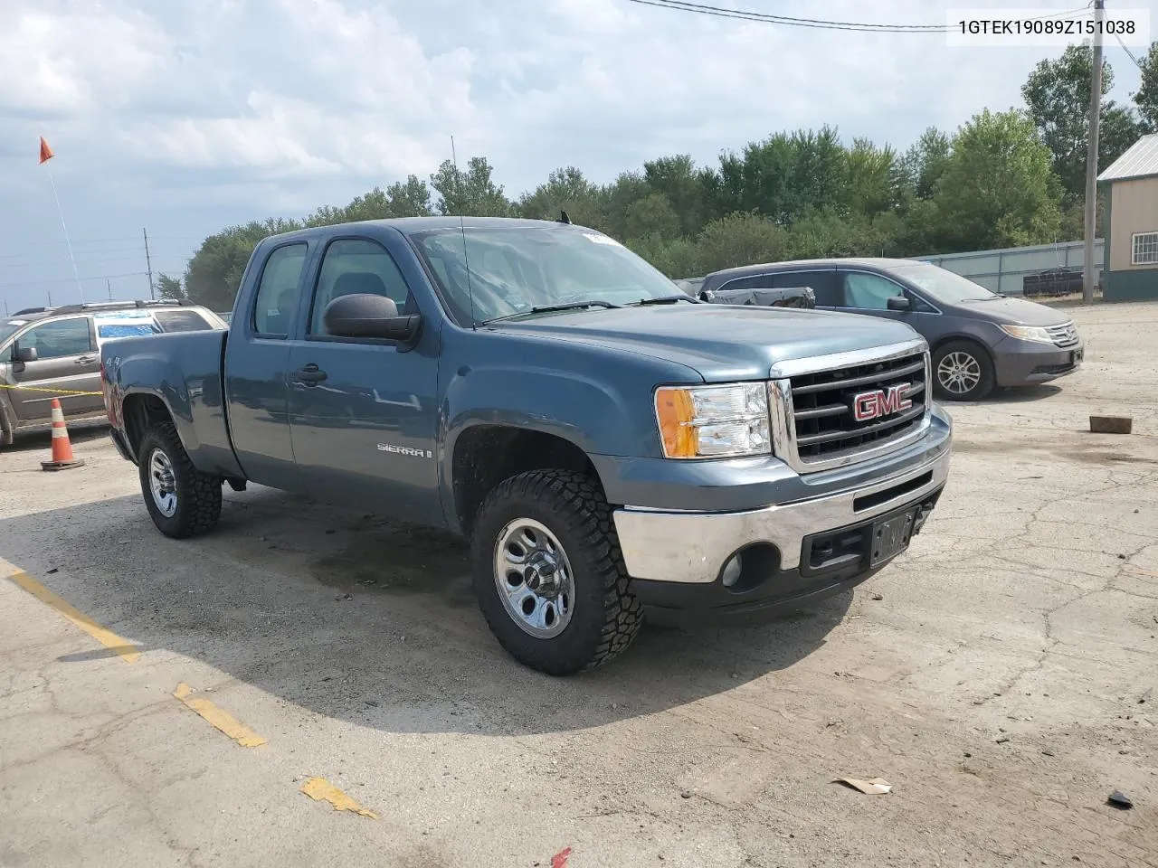 2009 GMC Sierra K1500 VIN: 1GTEK19089Z151038 Lot: 69612424