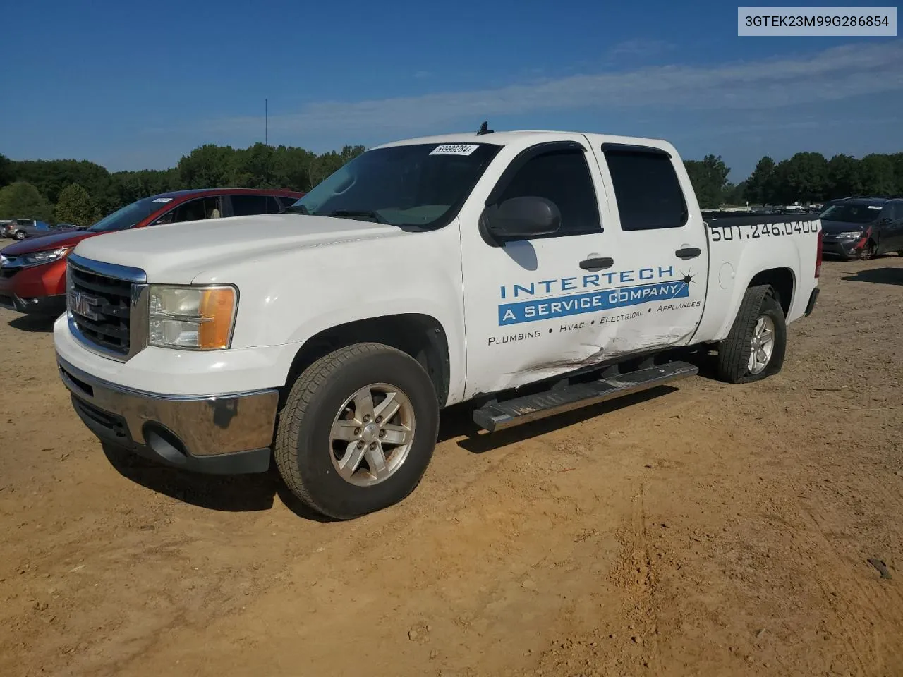 2009 GMC Sierra K1500 Sle VIN: 3GTEK23M99G286854 Lot: 69990284