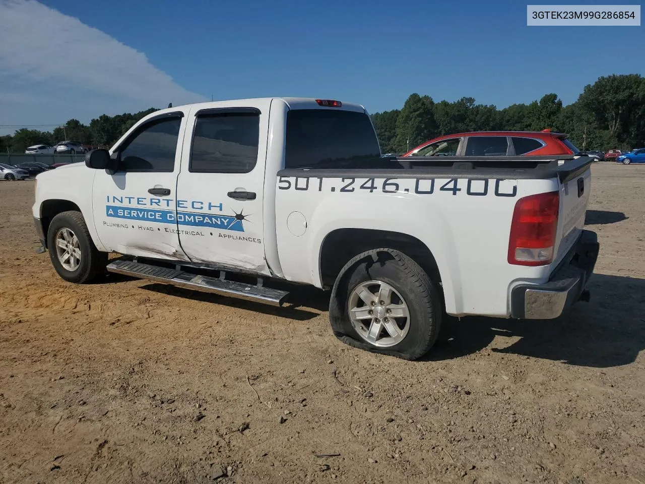 2009 GMC Sierra K1500 Sle VIN: 3GTEK23M99G286854 Lot: 69990284