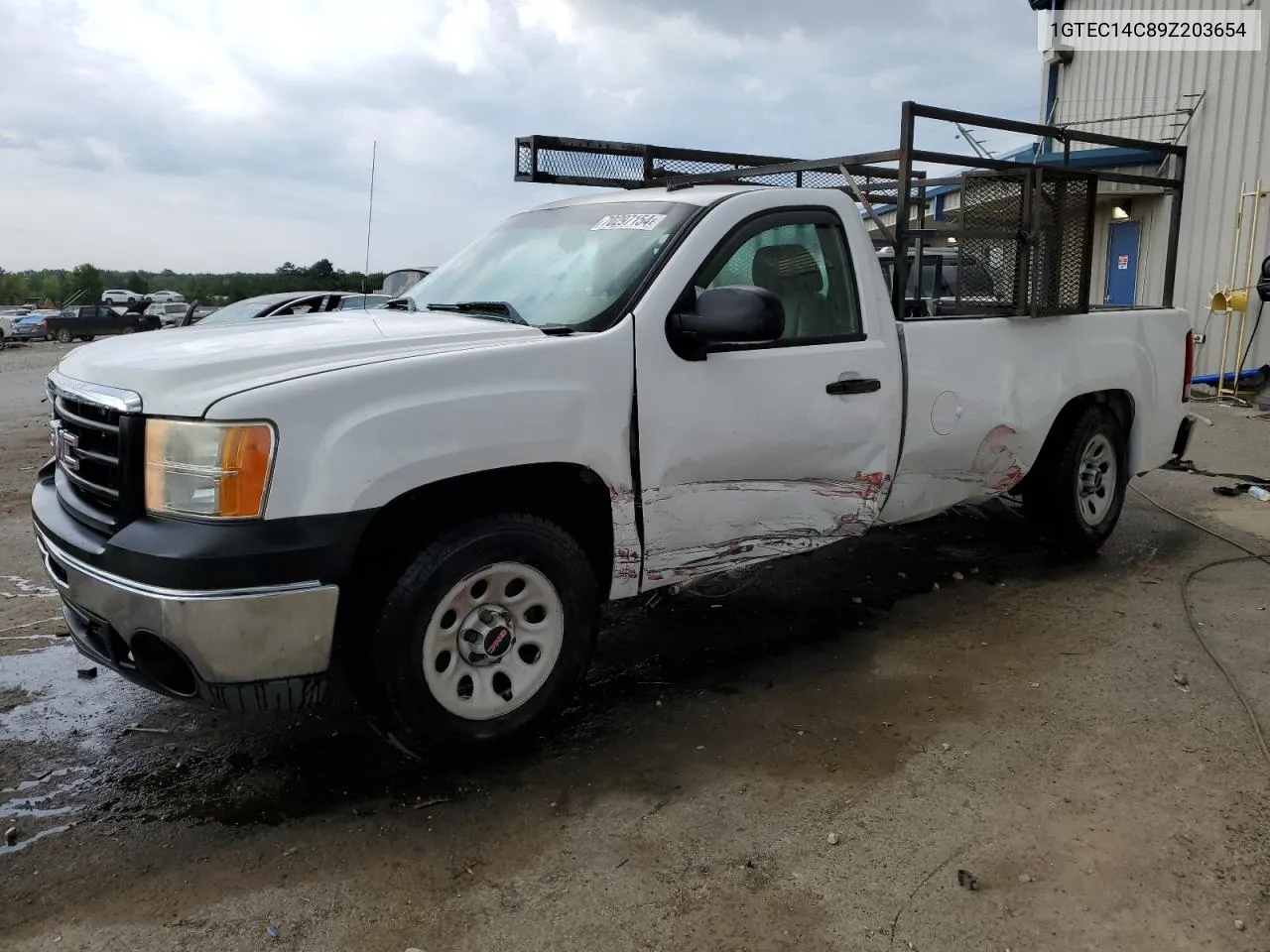 2009 GMC Sierra C1500 VIN: 1GTEC14C89Z203654 Lot: 70297154