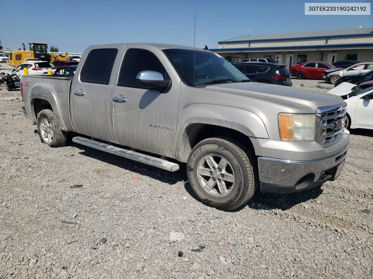 2009 GMC Sierra K1500 Sle VIN: 3GTEK23319G242192 Lot: 70989804