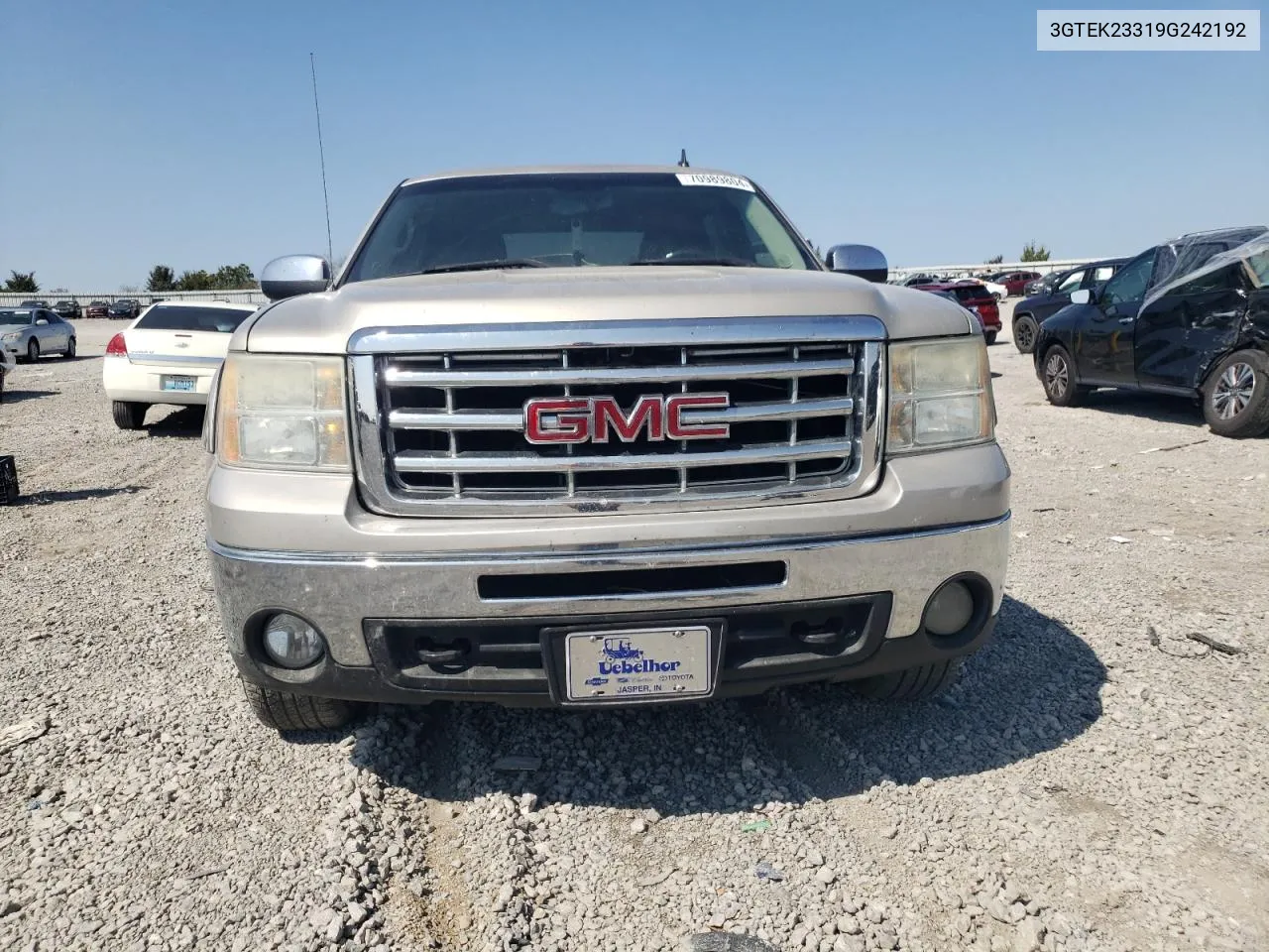 2009 GMC Sierra K1500 Sle VIN: 3GTEK23319G242192 Lot: 70989804