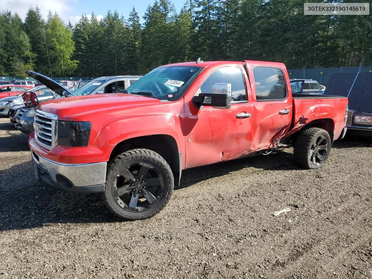 2009 GMC Sierra K1500 Slt VIN: 3GTEK33219G145619 Lot: 71120544