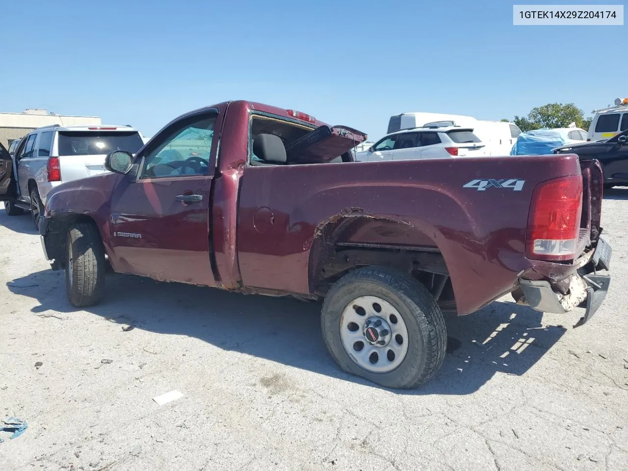 2009 GMC Sierra K1500 VIN: 1GTEK14X29Z204174 Lot: 71284334