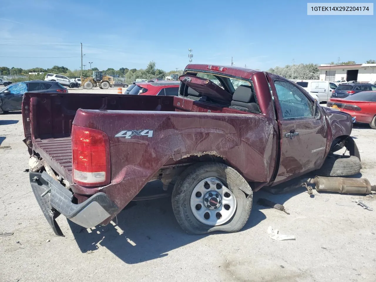 2009 GMC Sierra K1500 VIN: 1GTEK14X29Z204174 Lot: 71284334