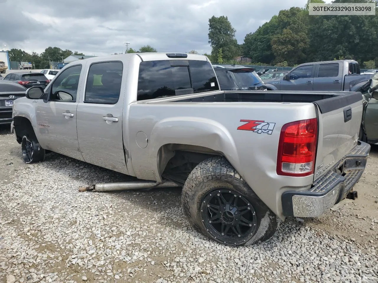 2009 GMC Sierra K1500 Sle VIN: 3GTEK23329G153098 Lot: 71859134