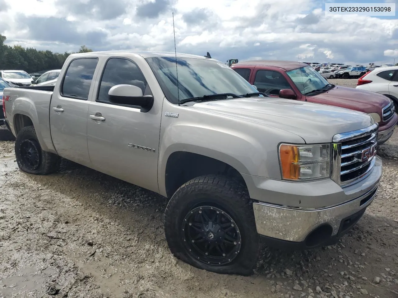 2009 GMC Sierra K1500 Sle VIN: 3GTEK23329G153098 Lot: 71859134