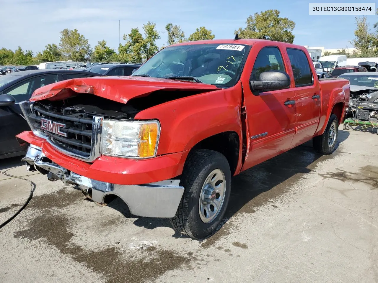 2009 GMC Sierra C1500 VIN: 3GTEC13C89G158474 Lot: 71975484