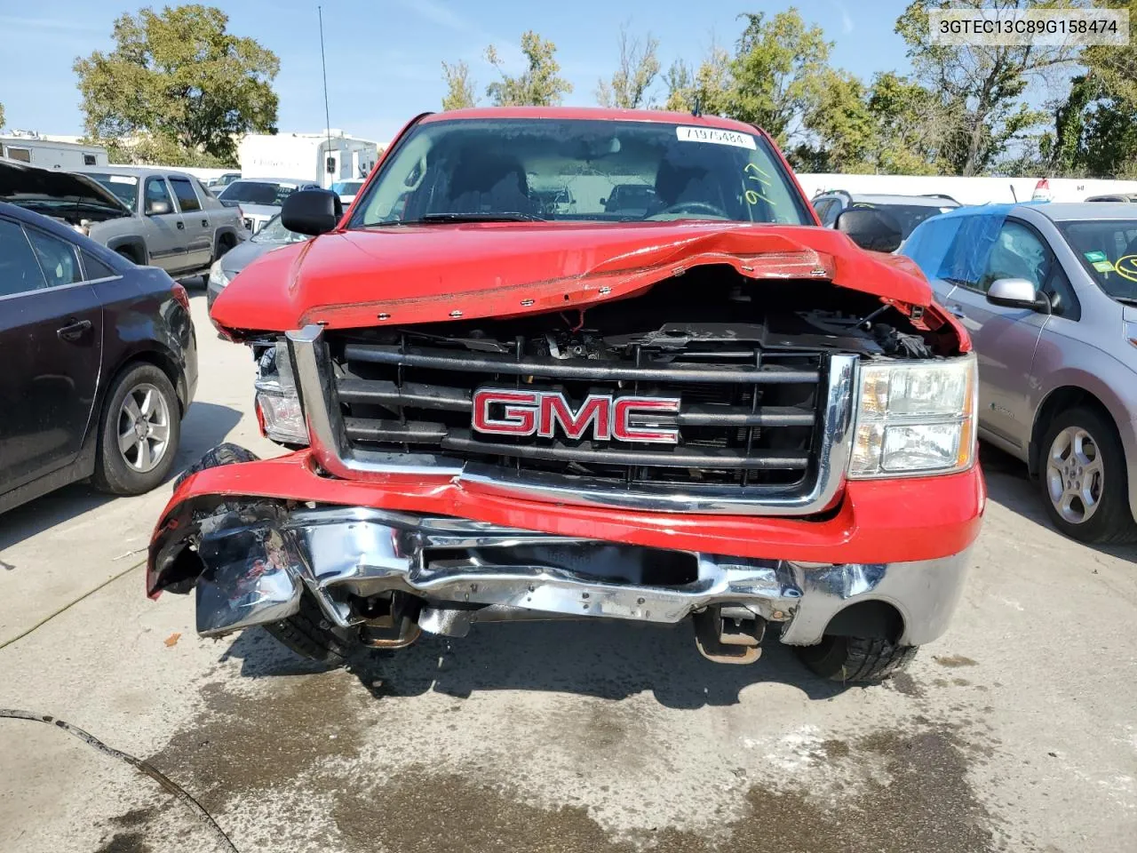 2009 GMC Sierra C1500 VIN: 3GTEC13C89G158474 Lot: 71975484