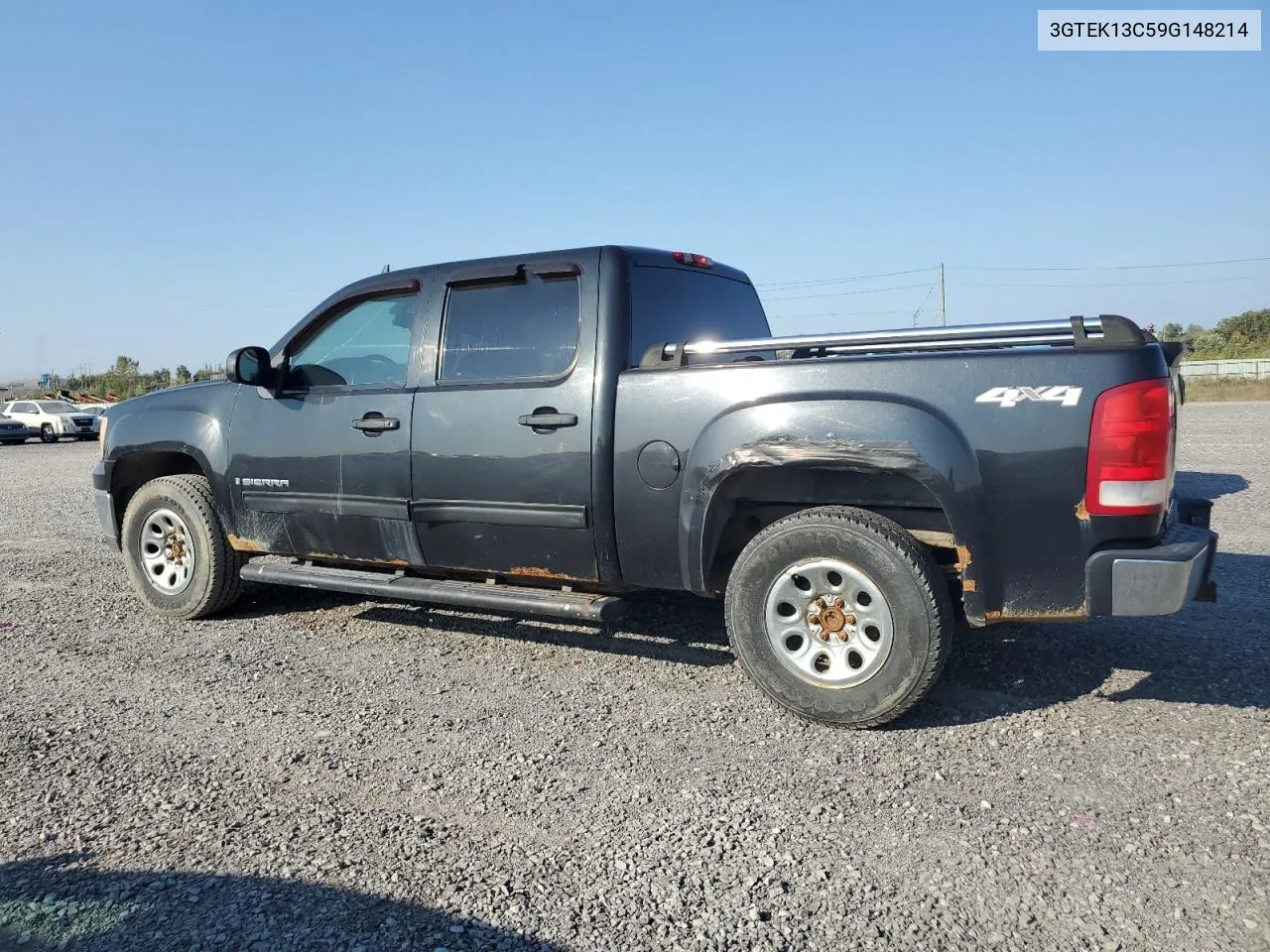 2009 GMC Sierra K1500 VIN: 3GTEK13C59G148214 Lot: 71982044