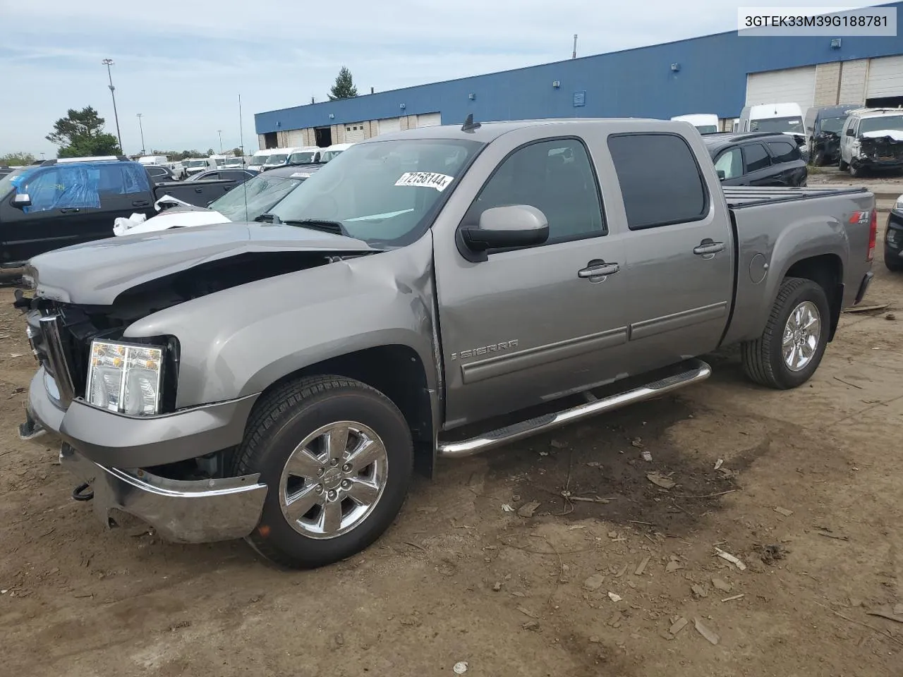 2009 GMC Sierra K1500 Slt VIN: 3GTEK33M39G188781 Lot: 72158144