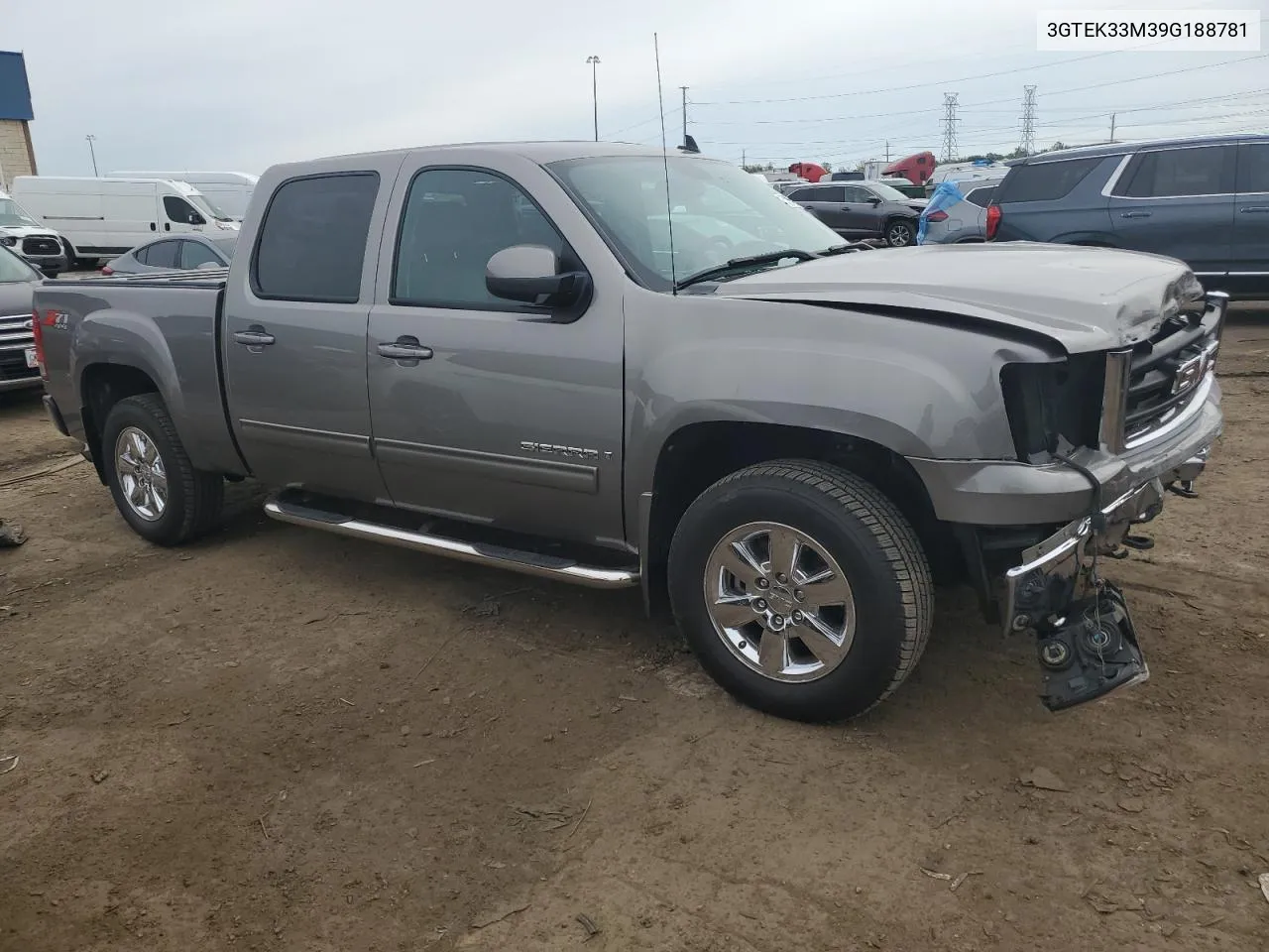 2009 GMC Sierra K1500 Slt VIN: 3GTEK33M39G188781 Lot: 72158144