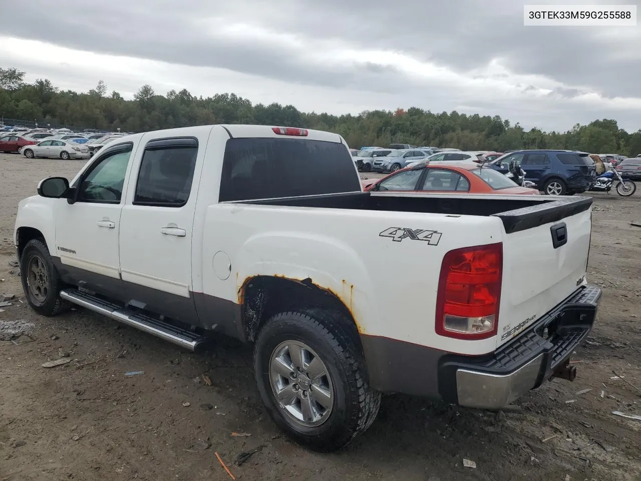 2009 GMC Sierra K1500 Slt VIN: 3GTEK33M59G255588 Lot: 72605244