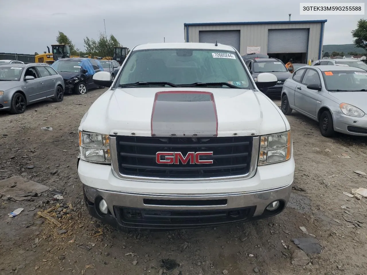 2009 GMC Sierra K1500 Slt VIN: 3GTEK33M59G255588 Lot: 72605244