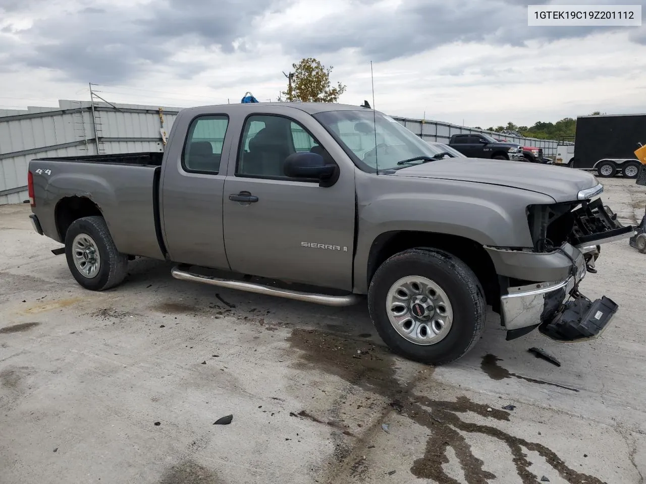 2009 GMC Sierra K1500 VIN: 1GTEK19C19Z201112 Lot: 72700744