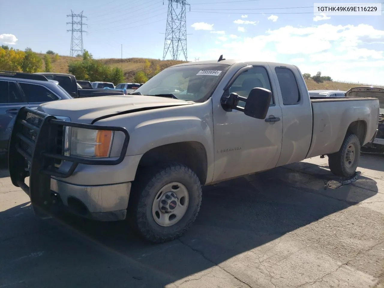 2009 GMC Sierra K2500 Heavy Duty VIN: 1GTHK49K69E116229 Lot: 73955694