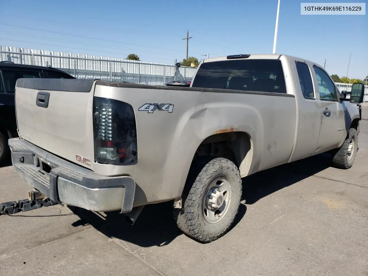 2009 GMC Sierra K2500 Heavy Duty VIN: 1GTHK49K69E116229 Lot: 73955694