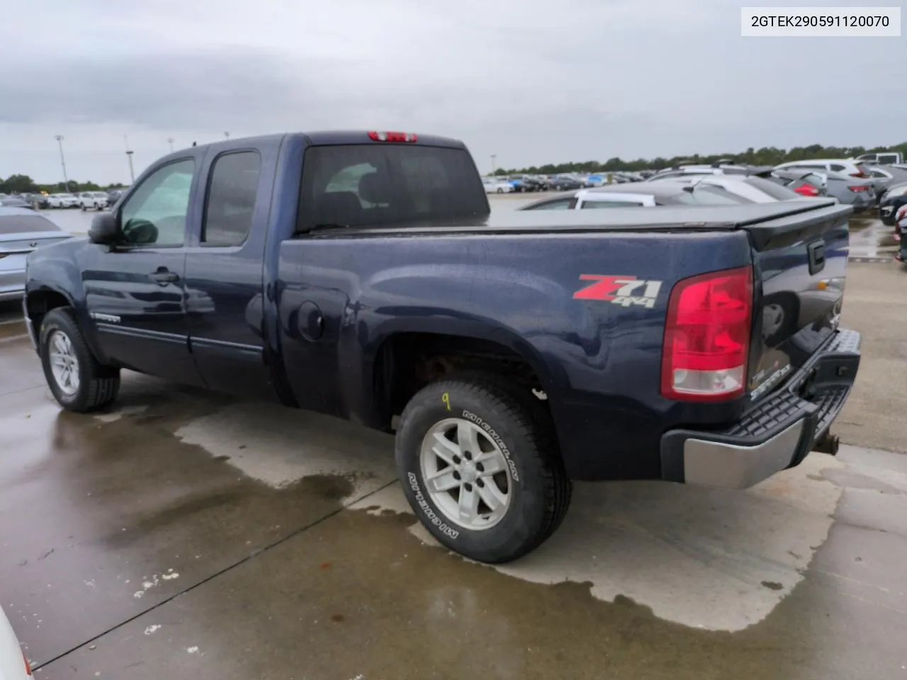 2009 GMC Sierra K1500 Sle VIN: 2GTEK290591120070 Lot: 74079744