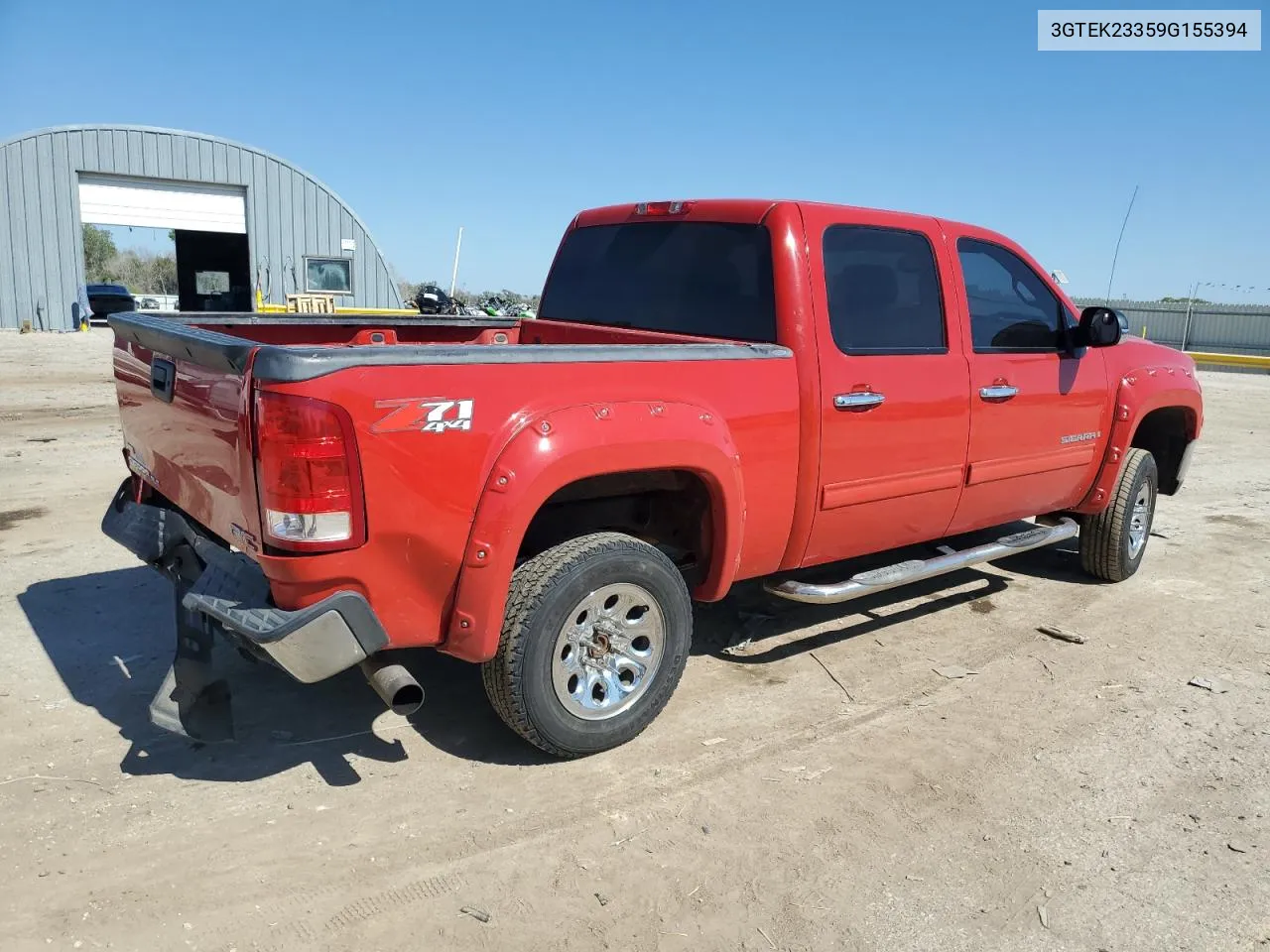 2009 GMC Sierra K1500 Sle VIN: 3GTEK23359G155394 Lot: 74431364