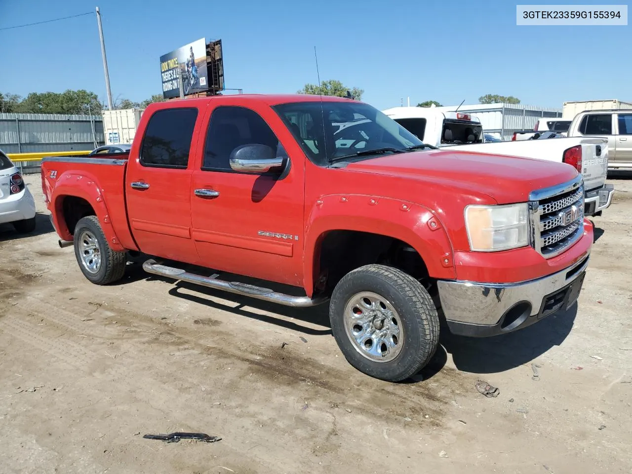 2009 GMC Sierra K1500 Sle VIN: 3GTEK23359G155394 Lot: 74431364