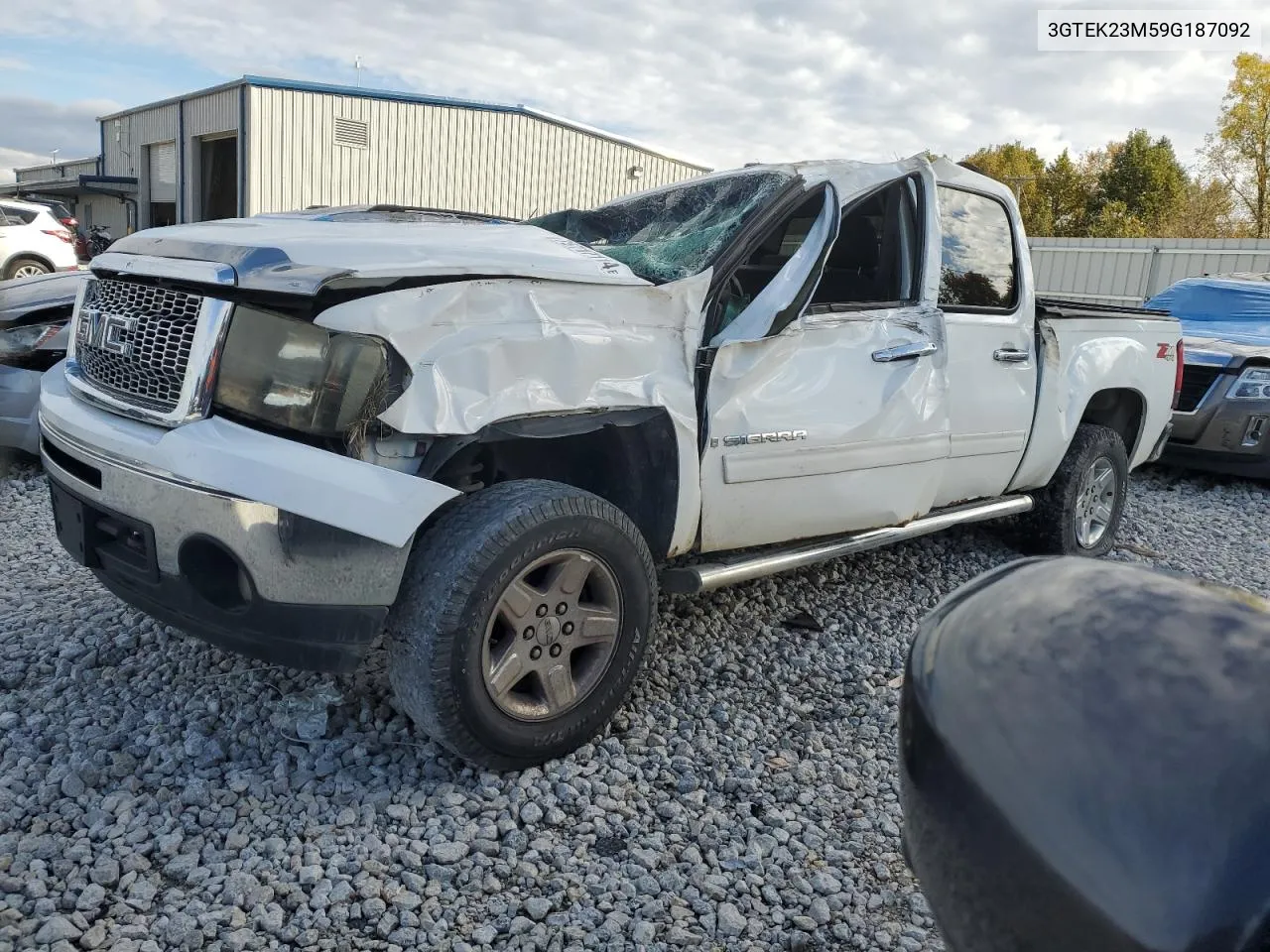 2009 GMC Sierra K1500 Sle VIN: 3GTEK23M59G187092 Lot: 75717114