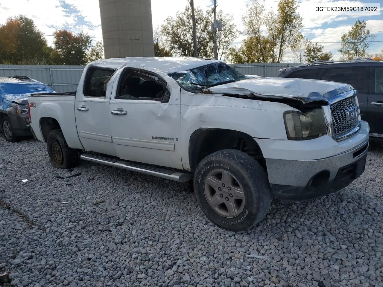 2009 GMC Sierra K1500 Sle VIN: 3GTEK23M59G187092 Lot: 75717114