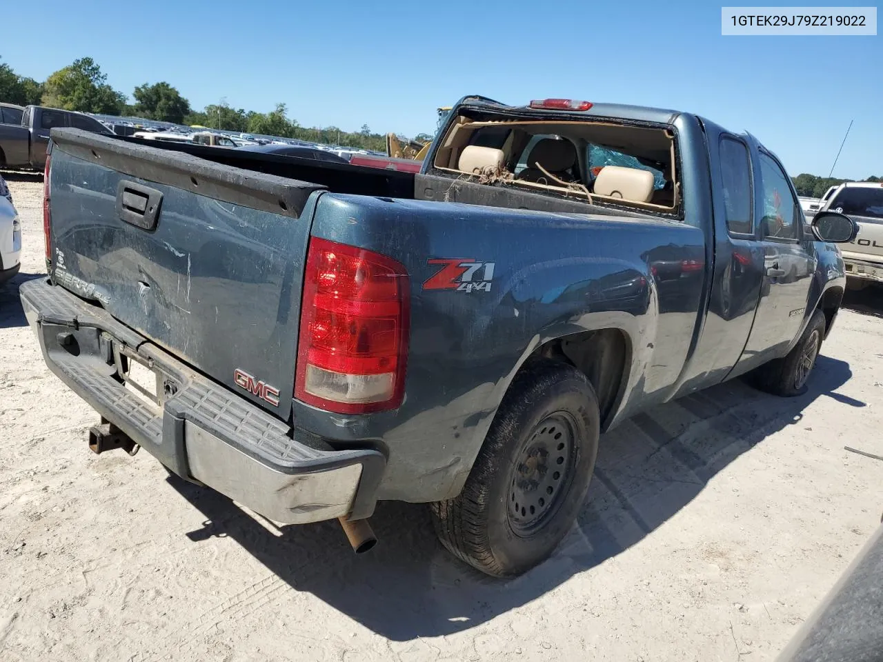 1GTEK29J79Z219022 2009 GMC Sierra K1500 Sle