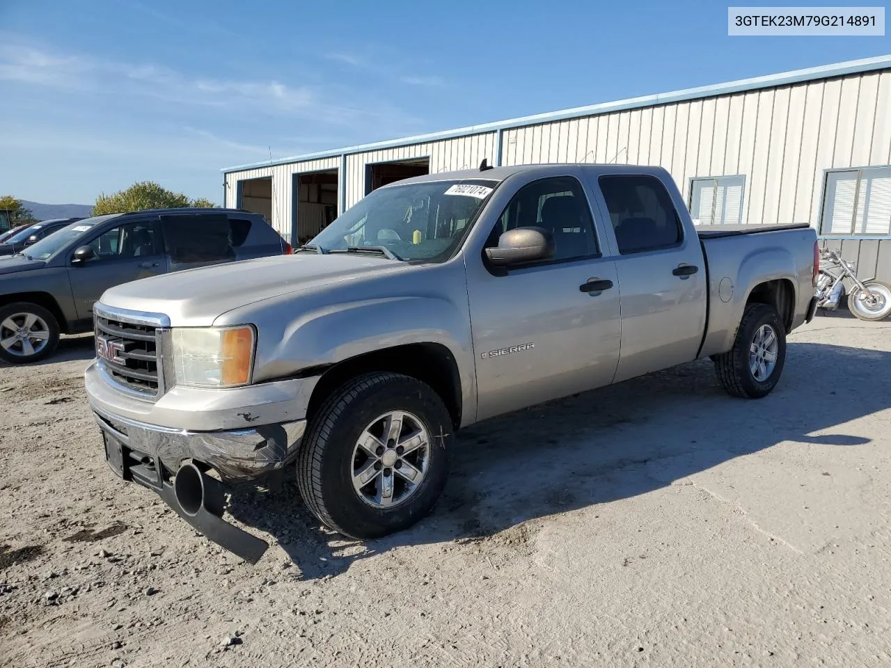 2009 GMC Sierra K1500 Sle VIN: 3GTEK23M79G214891 Lot: 76021074