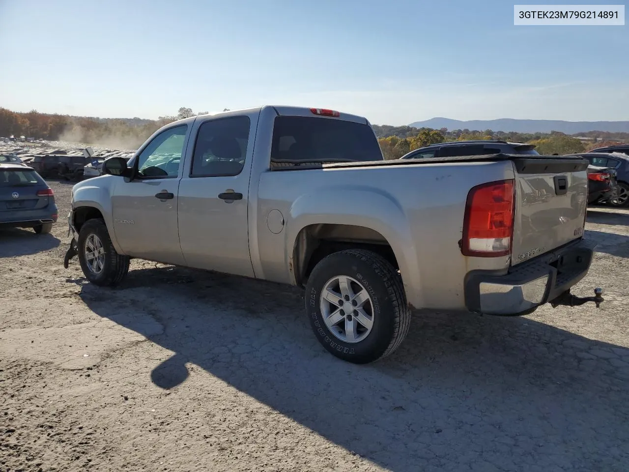 2009 GMC Sierra K1500 Sle VIN: 3GTEK23M79G214891 Lot: 76021074