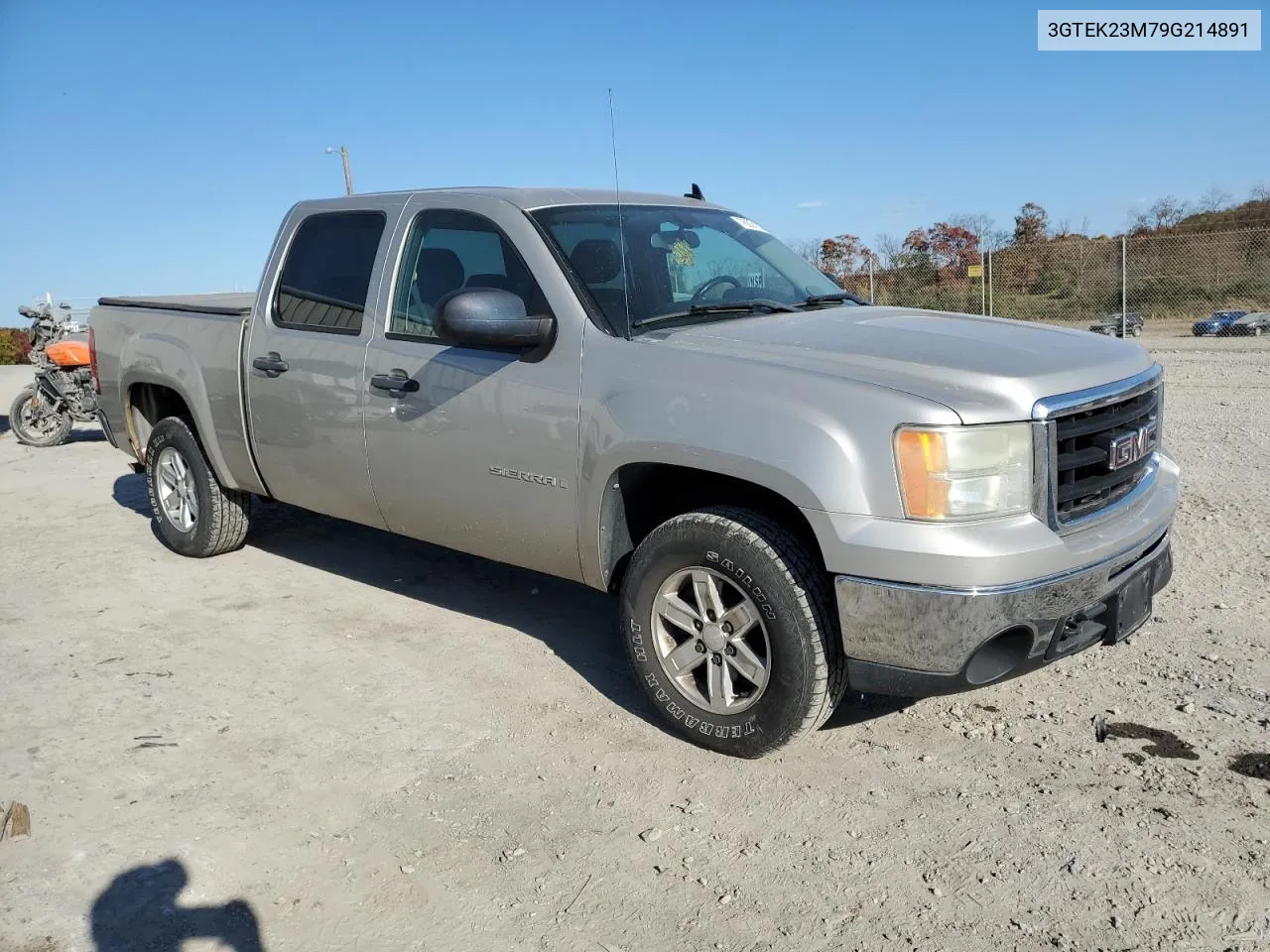 2009 GMC Sierra K1500 Sle VIN: 3GTEK23M79G214891 Lot: 76021074