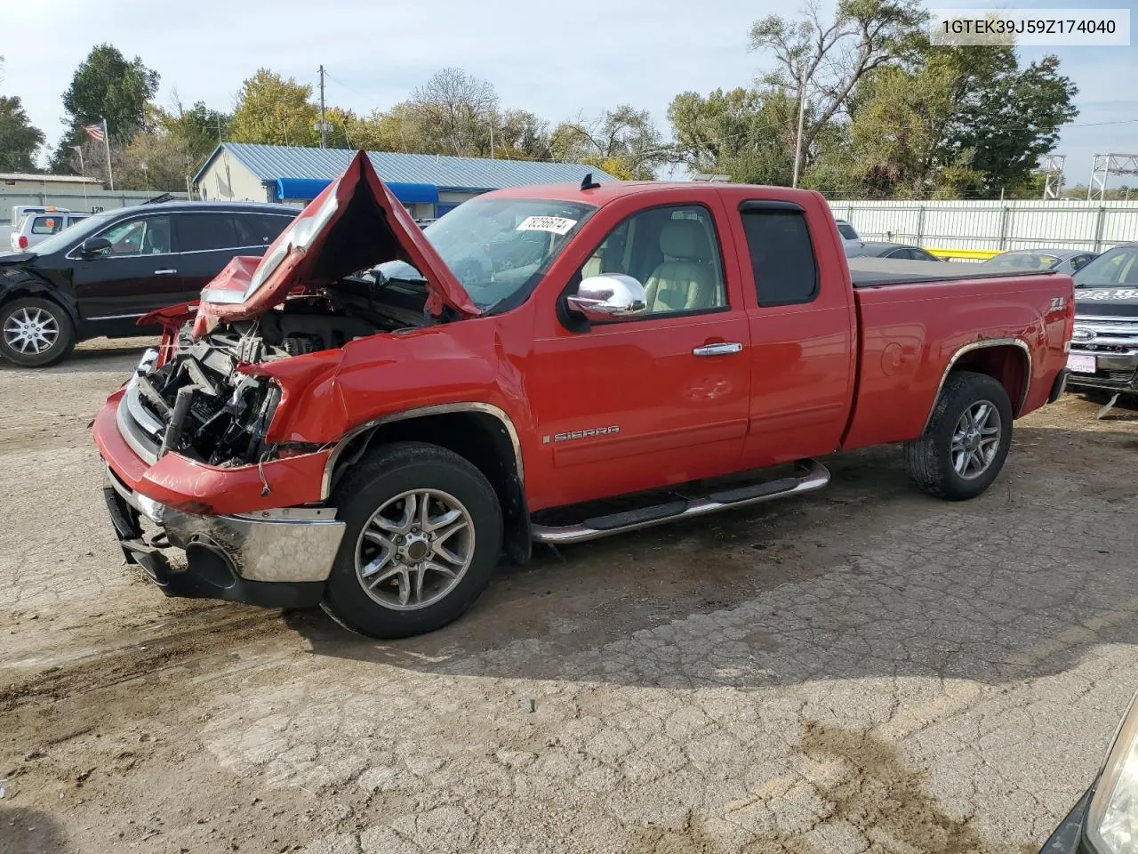 2009 GMC Sierra K1500 Slt VIN: 1GTEK39J59Z174040 Lot: 78256674