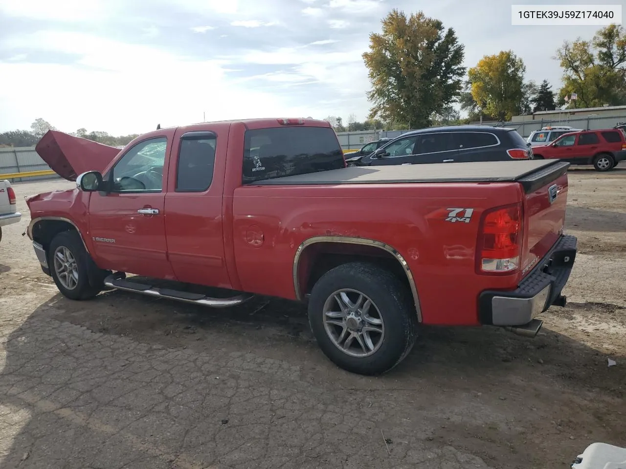 2009 GMC Sierra K1500 Slt VIN: 1GTEK39J59Z174040 Lot: 78256674