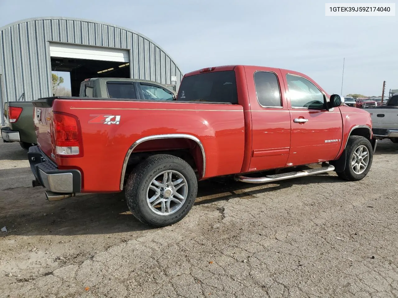 2009 GMC Sierra K1500 Slt VIN: 1GTEK39J59Z174040 Lot: 78256674