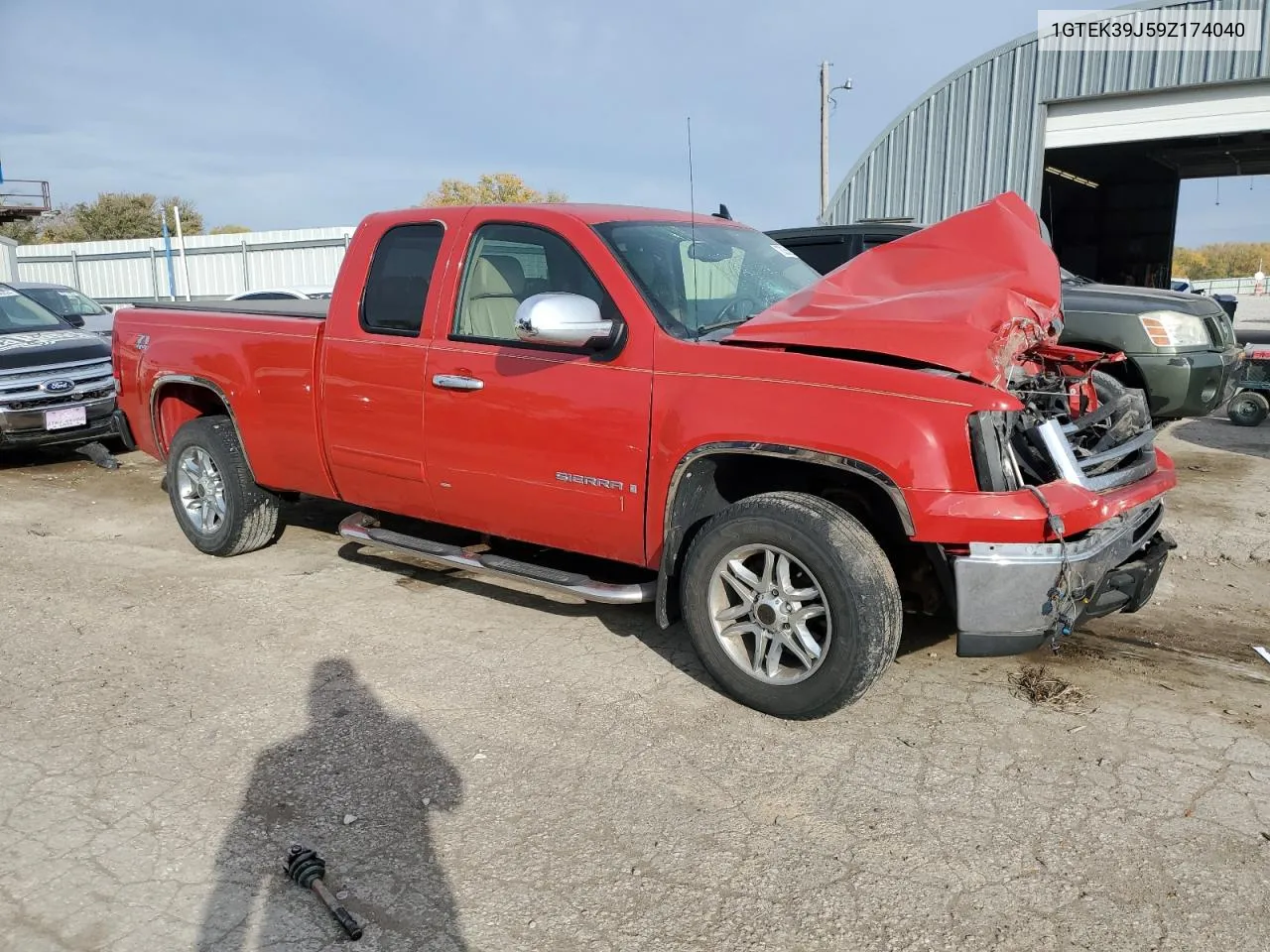 2009 GMC Sierra K1500 Slt VIN: 1GTEK39J59Z174040 Lot: 78256674