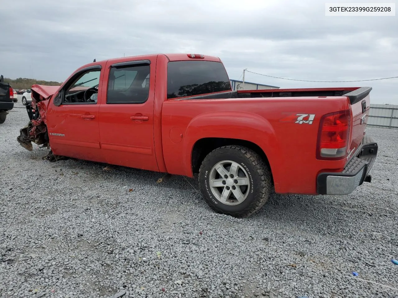 2009 GMC Sierra K1500 Sle VIN: 3GTEK23399G259208 Lot: 78933724