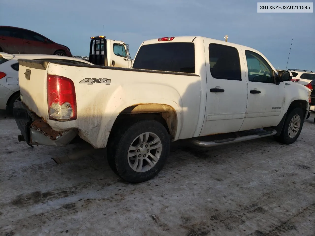 2010 GMC Sierra K1500 Hybrid VIN: 3GTXKYEJ3AG211585 Lot: 37293913