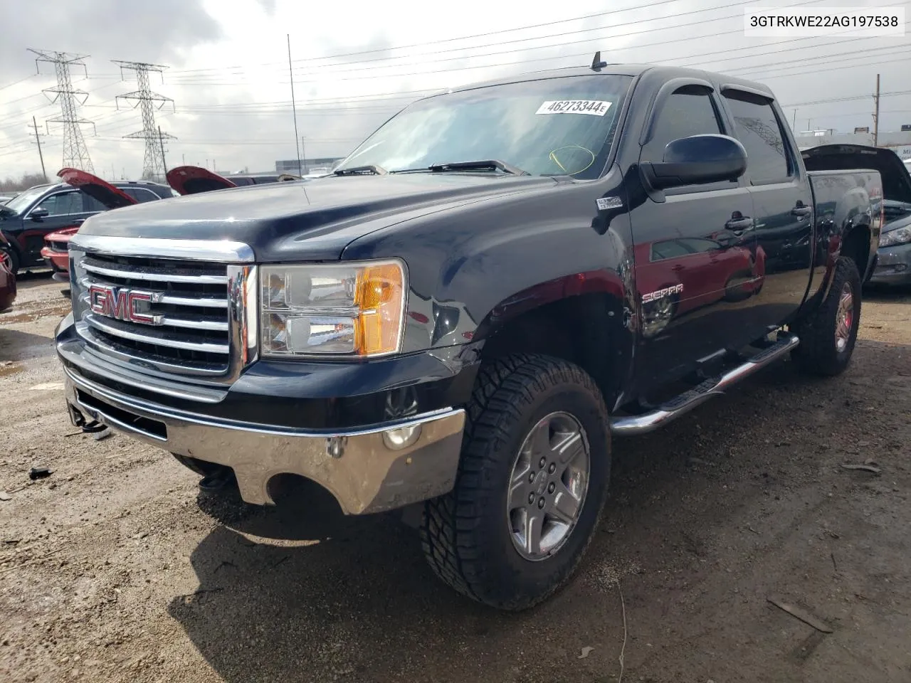 2010 GMC Sierra K1500 Slt VIN: 3GTRKWE22AG197538 Lot: 46273344