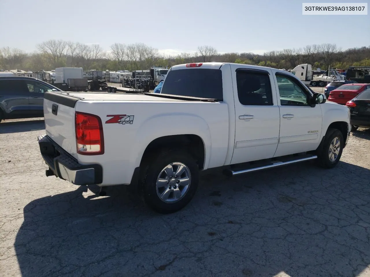 2010 GMC Sierra K1500 Slt VIN: 3GTRKWE39AG138107 Lot: 49911064