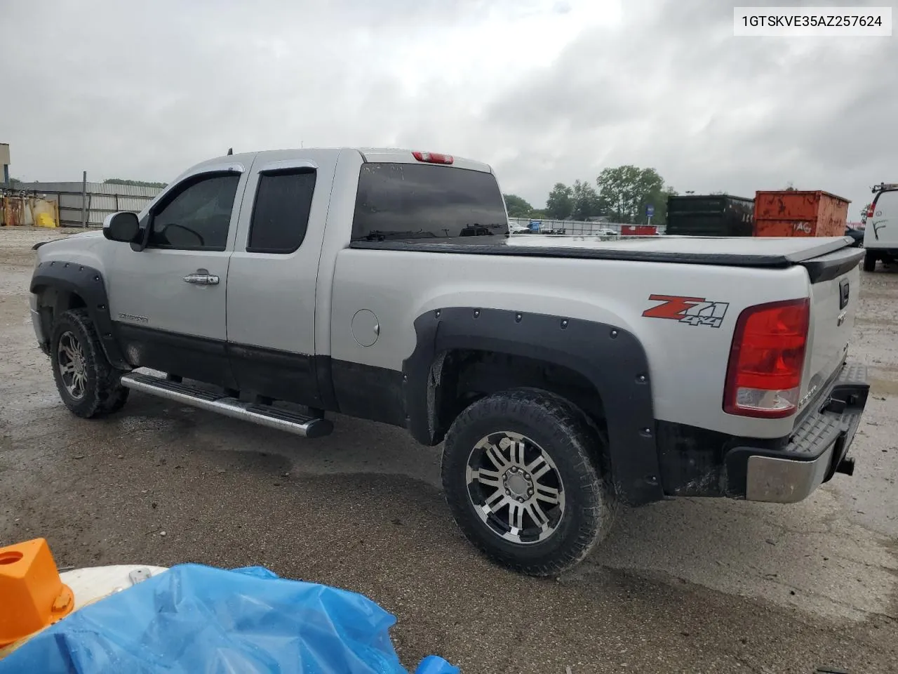 1GTSKVE35AZ257624 2010 GMC Sierra K1500 Sle