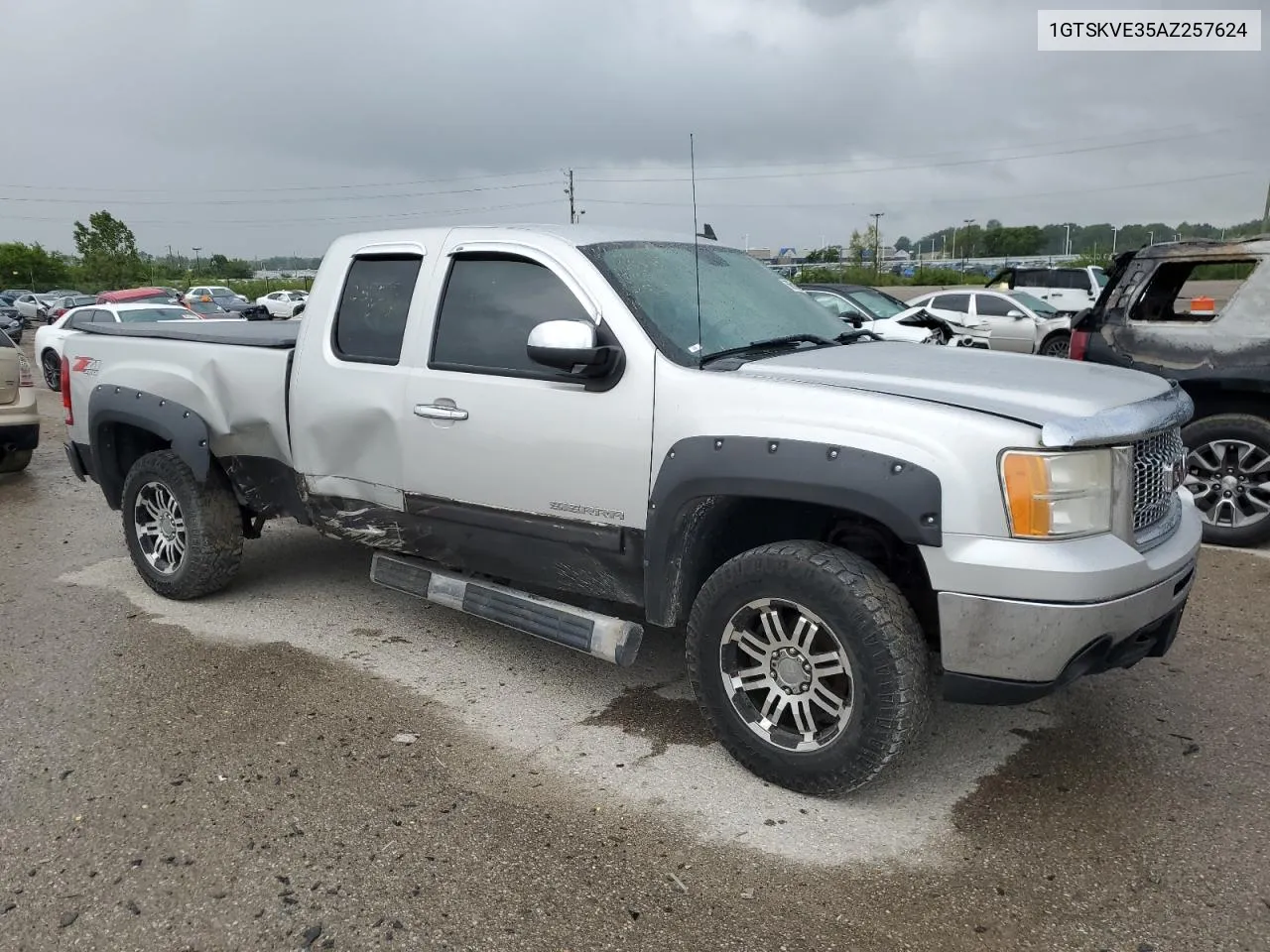 1GTSKVE35AZ257624 2010 GMC Sierra K1500 Sle