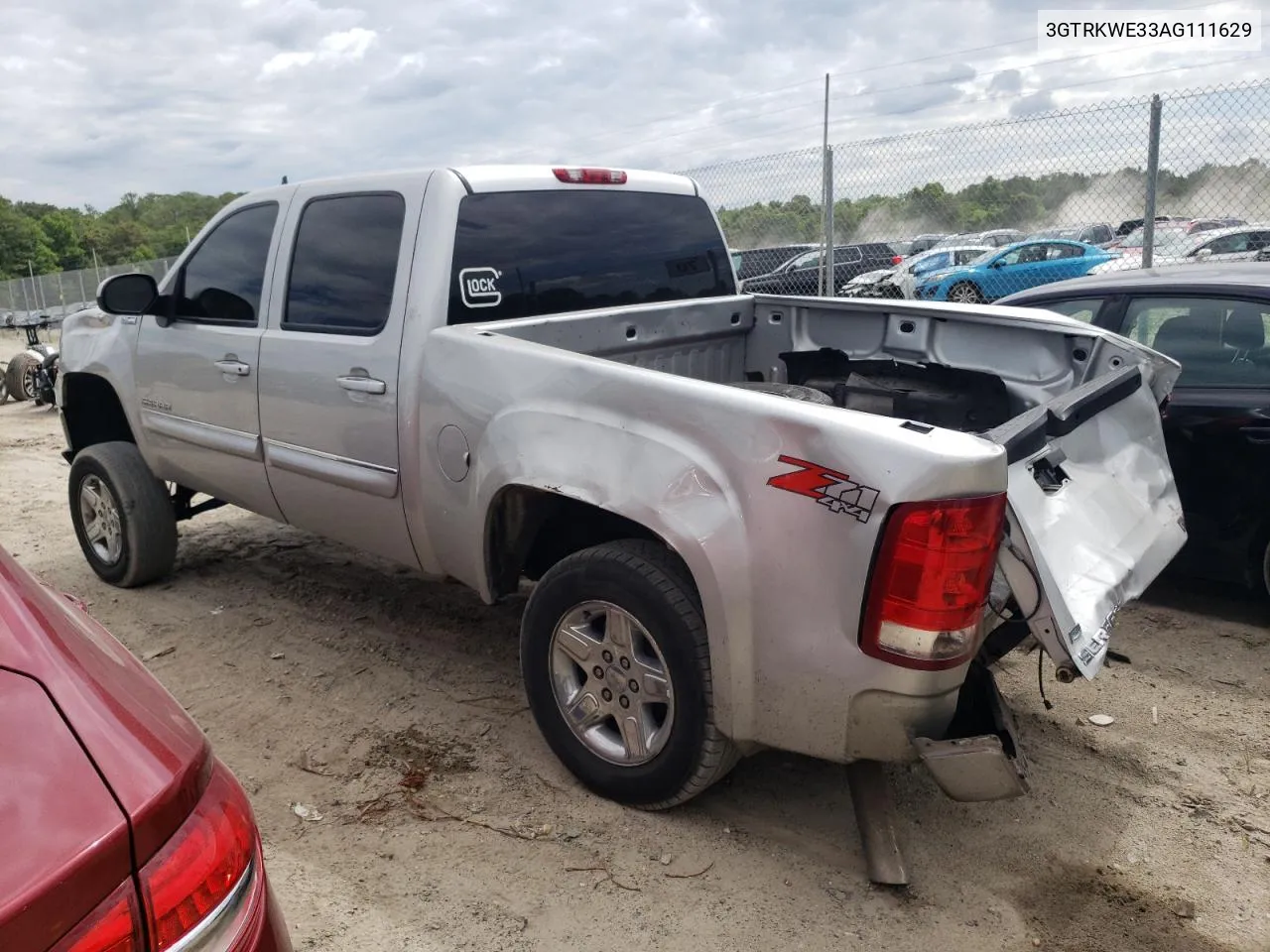 2010 GMC Sierra K1500 Slt VIN: 3GTRKWE33AG111629 Lot: 60273934