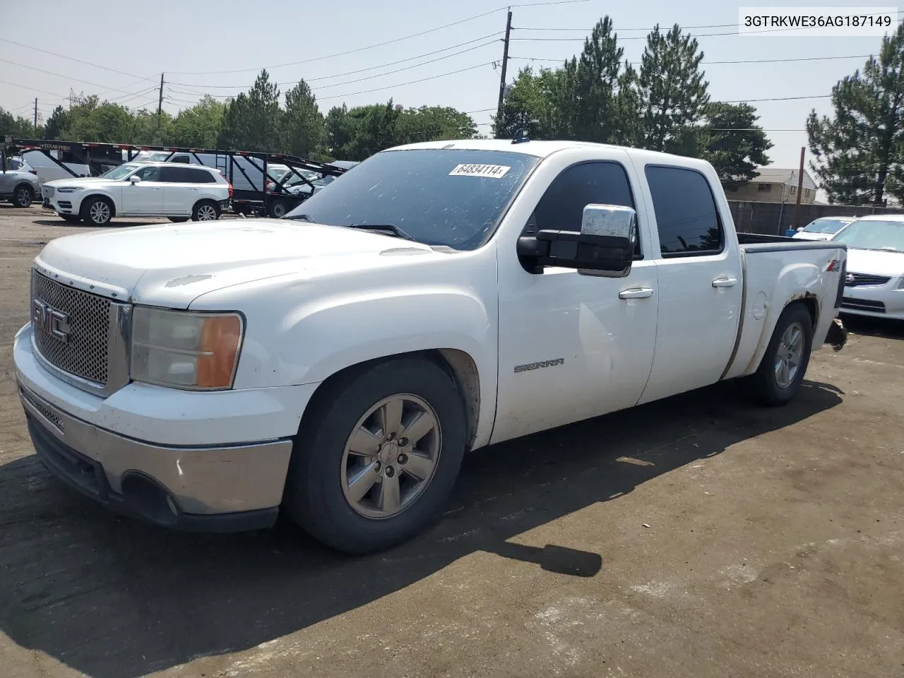 2010 GMC Sierra K1500 Slt VIN: 3GTRKWE36AG187149 Lot: 64834114