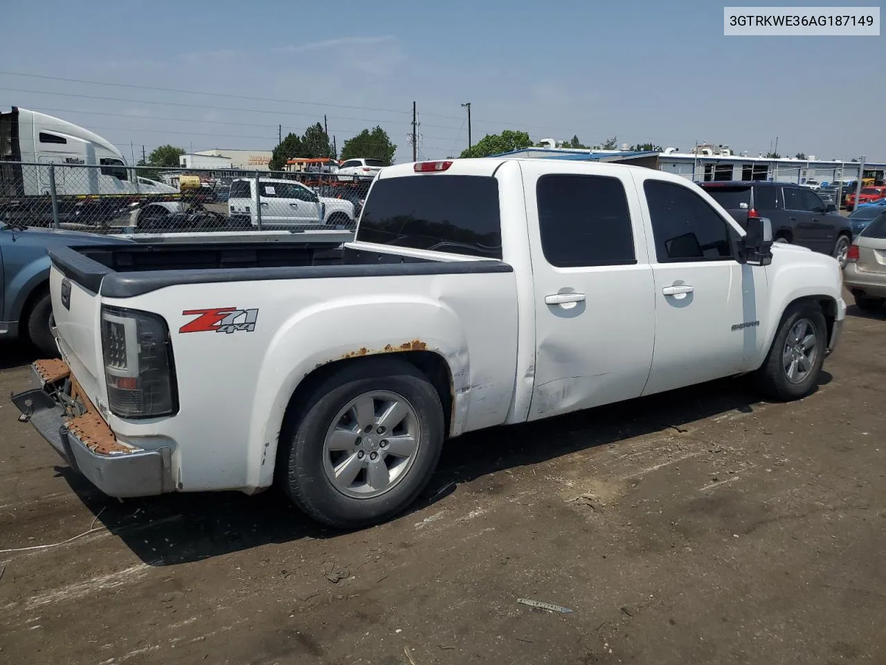 2010 GMC Sierra K1500 Slt VIN: 3GTRKWE36AG187149 Lot: 64834114