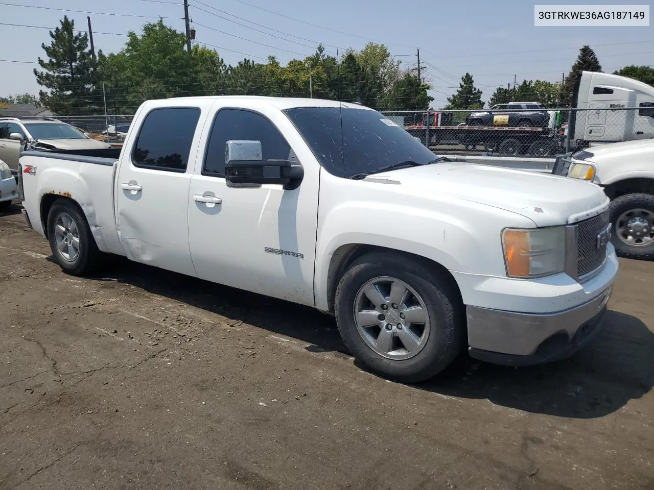 2010 GMC Sierra K1500 Slt VIN: 3GTRKWE36AG187149 Lot: 64834114