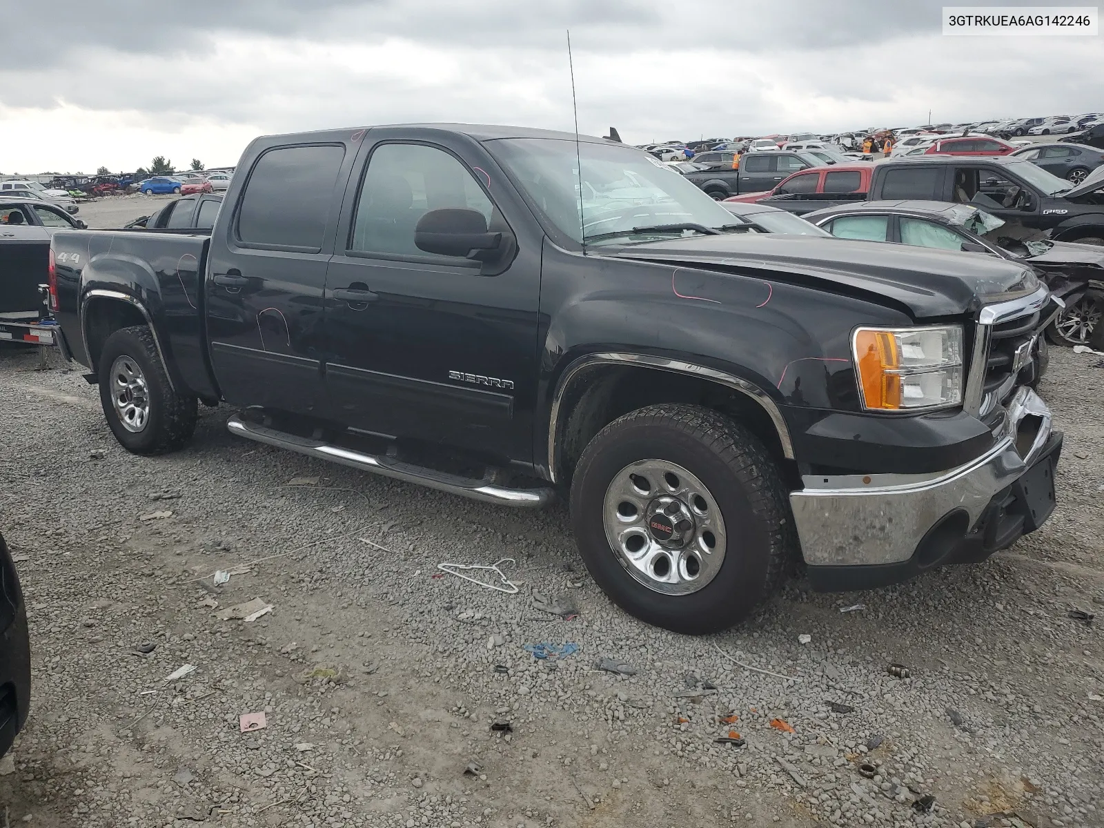 2010 GMC Sierra K1500 Sl VIN: 3GTRKUEA6AG142246 Lot: 64959284