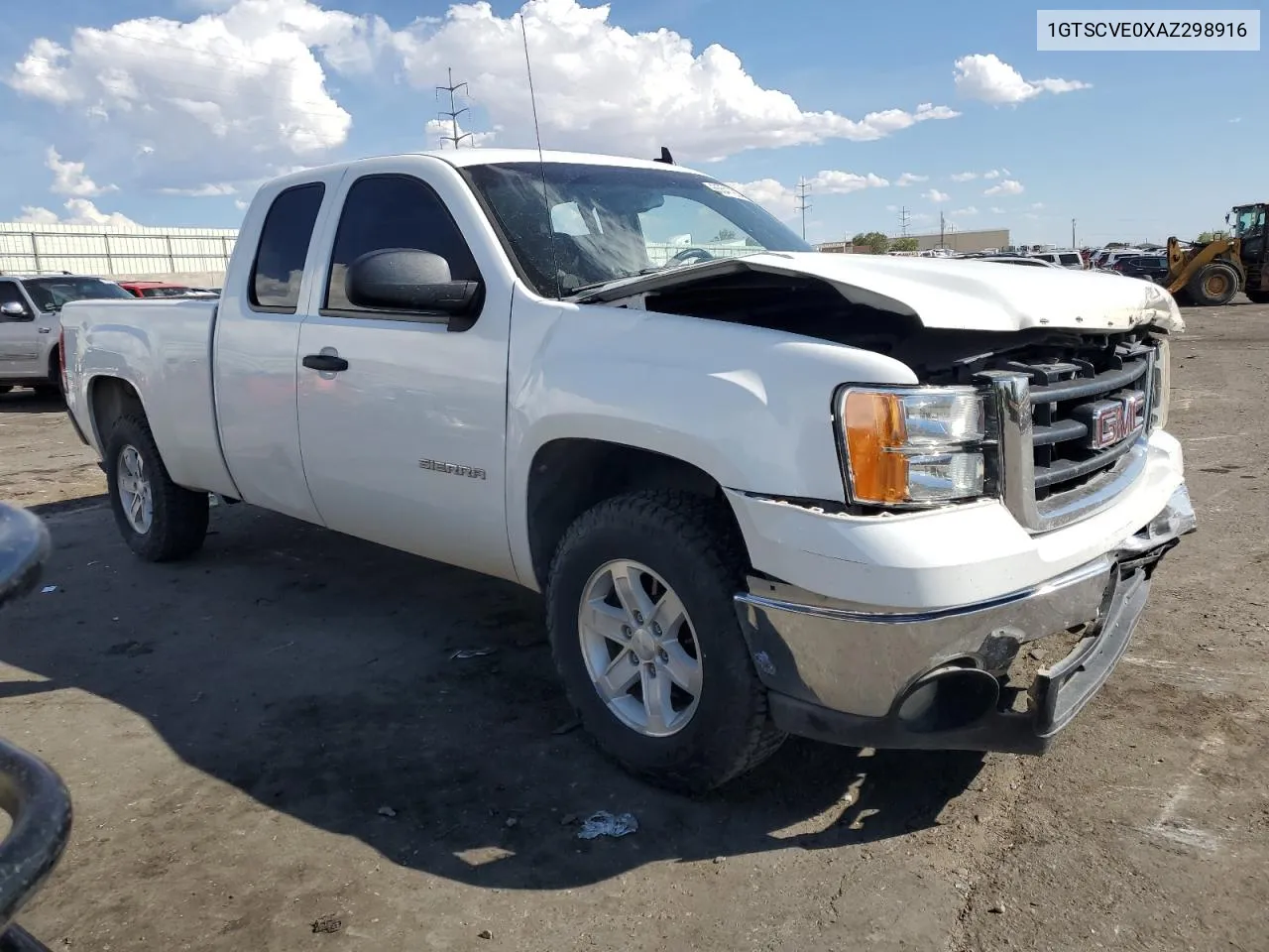 1GTSCVE0XAZ298916 2010 GMC Sierra C1500 Sle