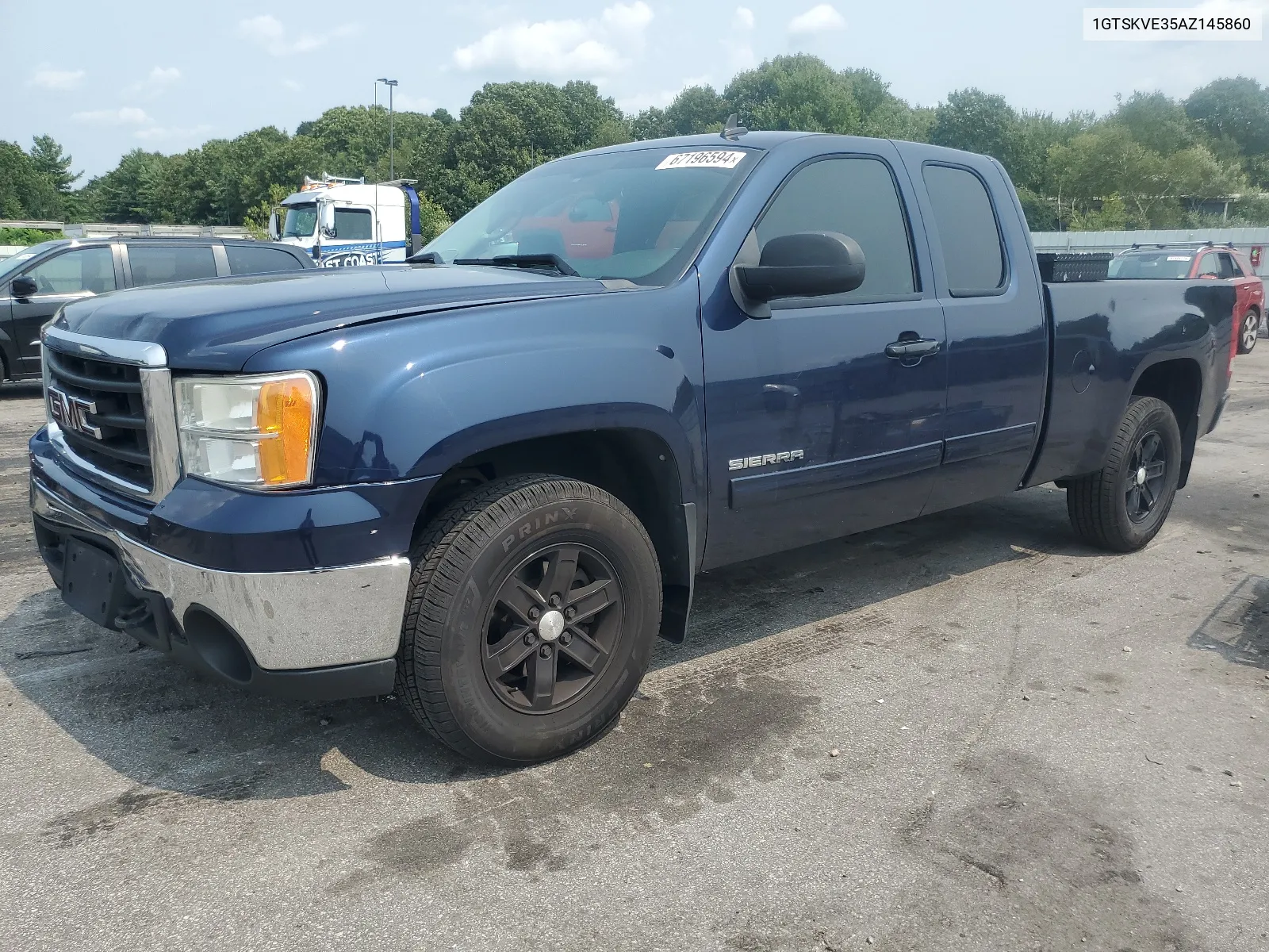 2010 GMC Sierra K1500 Sle VIN: 1GTSKVE35AZ145860 Lot: 67196594