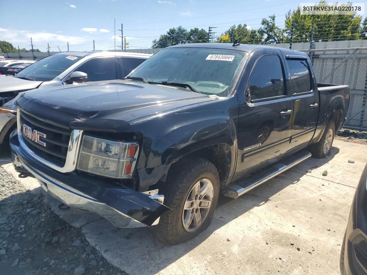 2010 GMC Sierra K1500 Sle VIN: 3GTRKVE31AG220178 Lot: 67843004