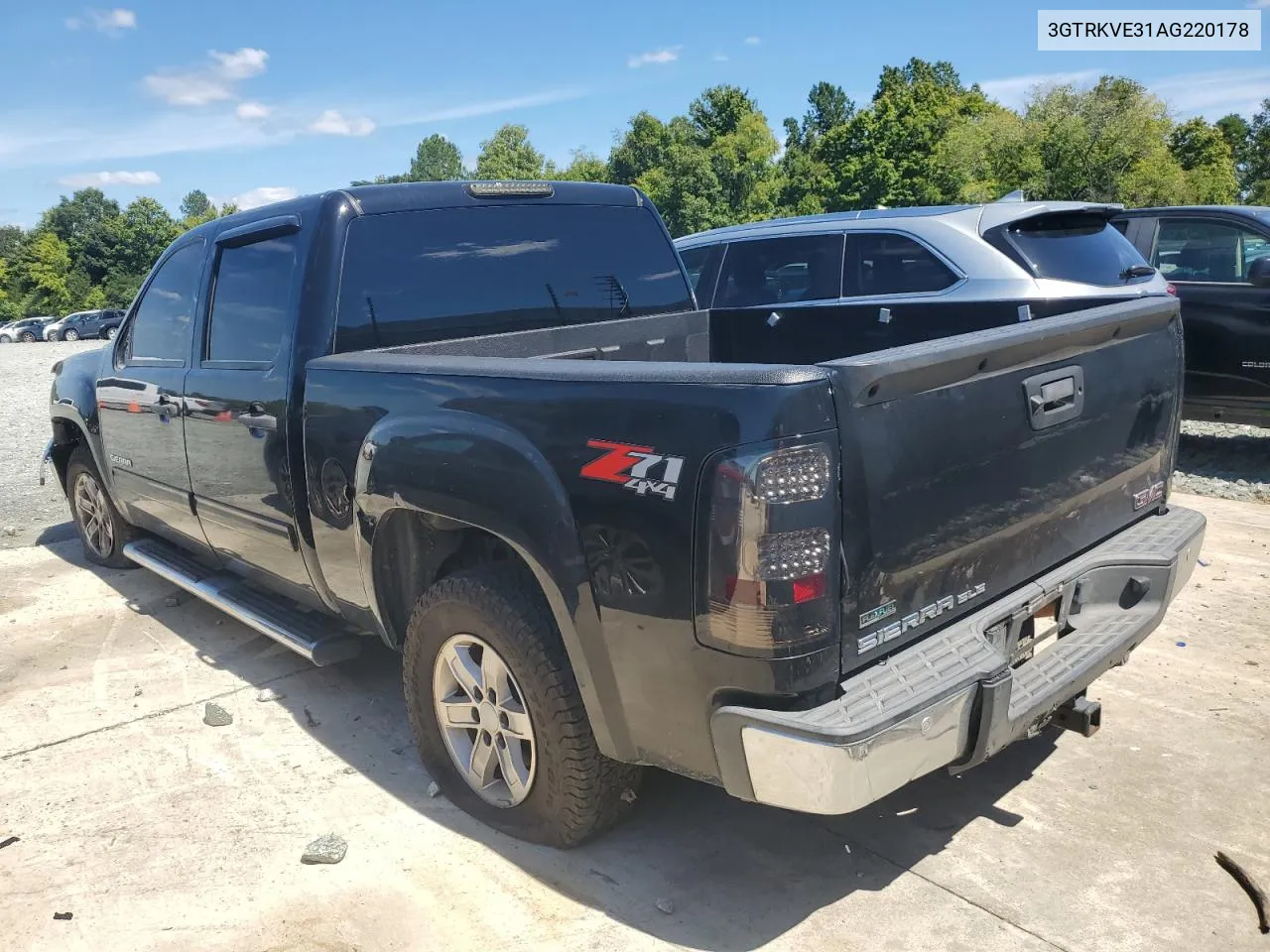 2010 GMC Sierra K1500 Sle VIN: 3GTRKVE31AG220178 Lot: 67843004